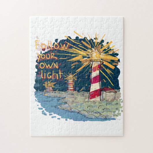 Volg je eigen licht legpuzzel (Verticaal)