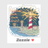 Volg je eigen licht sticker (Vel)