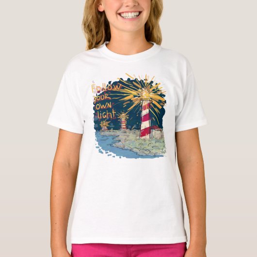 Volg je eigen licht t-shirt (Voorkant)