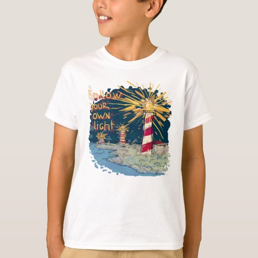 Volg je eigen licht t-shirt (Voorkant)