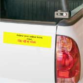 Volg je gele baksteen weg.  Blijf uit m'n buurt... Bumpersticker (Op Truck)