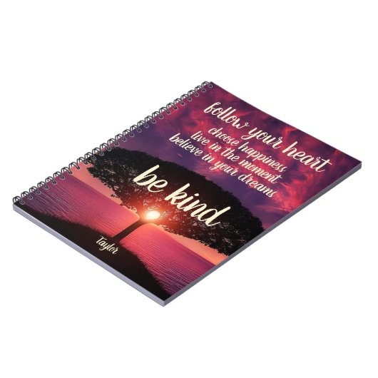 Volg je hart als droomstempel notitieboek (Linkerzijde)