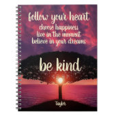 Volg je hart als droomstempel notitieboek (Voorkant)