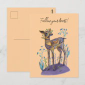 volg je hart  briefkaart (Voorkant / Achterkant)