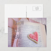 Volg je hart Briefkaart (Voorkant / Achterkant)