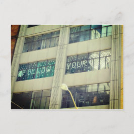 Volg je hart briefkaart