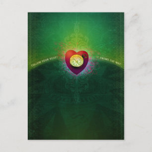 Volg je hart (Briefkaart) Briefkaart