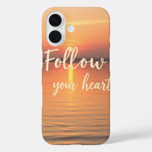Volg je hart Case-Mate iPhone case (Achterkant)