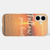 Volg je hart Case-Mate iPhone case (Achterkant (horizontaal))