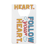 Volg je hart creditkaart flessenopener (Achterkant)