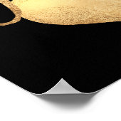 Volg je hart, Faux Gold Foil Poster (Hoek)