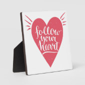 Volg je hart fotoplaat (Voorkant)