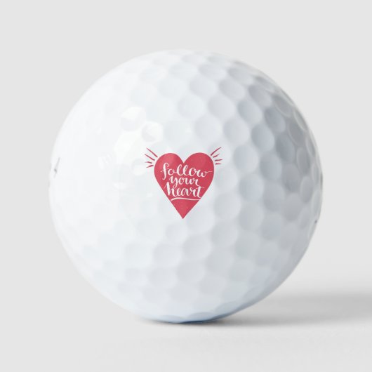 Volg je hart golfballen (Voorkant)