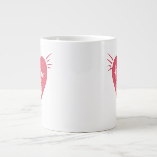 Volg je hart grote koffiekop (Voorkant)