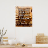 Volg je hart Inspirerend Egyptisch spreekwoord Poster (Keuken)