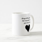 Volg je hart koffiemok (Voorkant rechts)