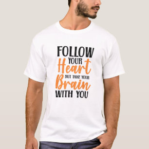 Volg je hart   Lefse Valentijn-dag T-shirt