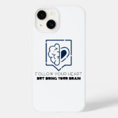 Volg je hart maar breng je hersenen Case-Mate iPhone case (Achterkant)
