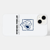Volg je hart maar breng je hersenen Case-Mate iPhone case (Achterkant (horizontaal))