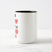 Volg je hart, maar neem je hersenen mee tweekleurige koffiemok (Center)