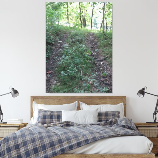 Volg je hart op de weg! canvas afdruk (Insitu (Slaapkamer))