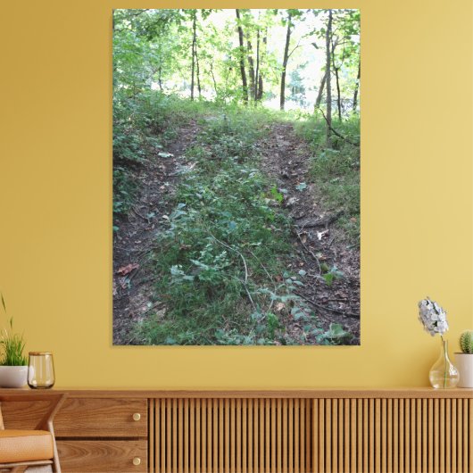 Volg je hart op de weg! canvas afdruk (Insitu (Woonkamer))