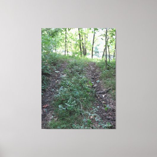 Volg je hart op de weg! canvas afdruk (Voorkant)