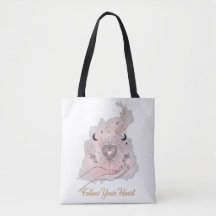 Volg Je Hart Persoonlijke Tote Tas - Celestia