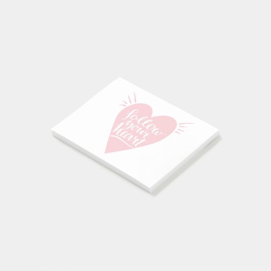 Volg je hart post-it® notes (Schuin)