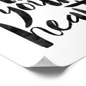 Volg je hart poster (Hoek)