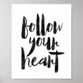 Volg je hart poster (Voorkant)