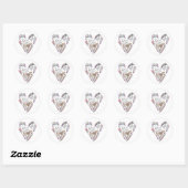 Volg je hart ronde sticker (Vel)