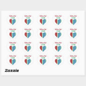 VOLG JE HART RONDE STICKER (Vel)