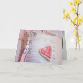 Volg je hart| Shakespeare Love Wenskaart Kaart (Gele Bloem)