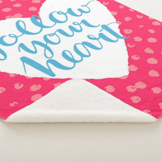 Volg je hart sherpa deken (3/4)