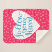 Volg je hart sherpa deken (Voorkant (horizontaal))