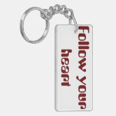 Volg je hart sleutelhanger (Voorkant Links)