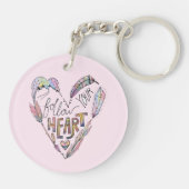 Volg je hart sleutelhanger (Achterkant)