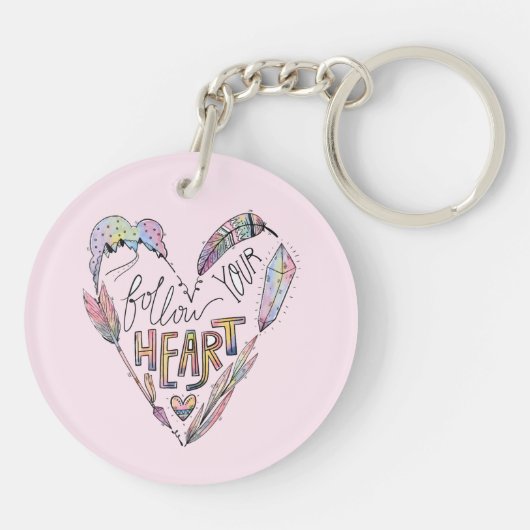 Volg je hart sleutelhanger (Achterkant)