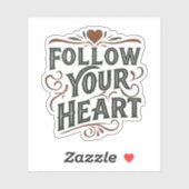 VOLG JE HART STICKER (Vel)