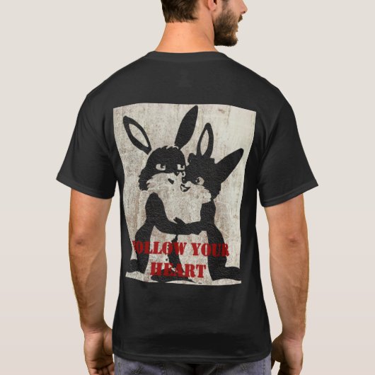 Volg je hart T-shirt (Achterkant)