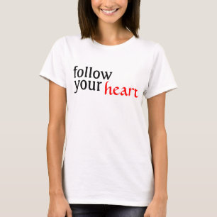 volg, je hart t-shirt