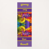 Volg je hartbloemen Inspirerend Yogamat (Voorkant)