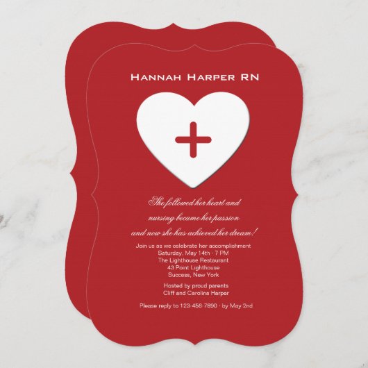 Volg je hartverpleegkundige Afstuderen Inv. Kaart (Voorkant / Achterkant)