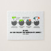 Volg je in het leven het geïnduceerde model? legpuzzel (Horizontaal)