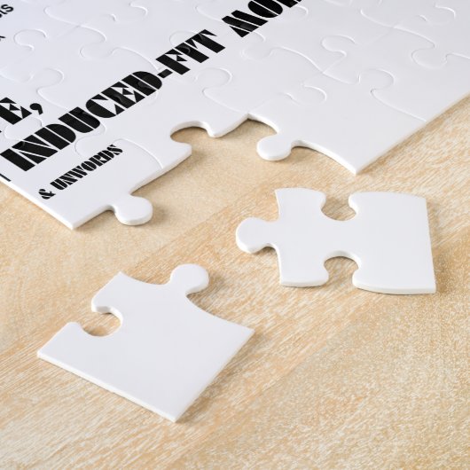 Volg je in het leven het geïnduceerde model? legpuzzel (Zijkant)