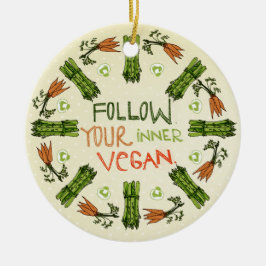 Volg je interne verkenningsnummer van Vegan Keramisch Ornament
