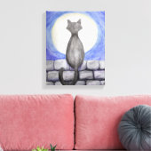 Volg je intuïtie verpakt canvas afdruk (Insitu (Woonkamer))