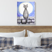 Volg je intuïtie verpakt canvas afdruk (Insitu (Slaapkamer))