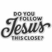 Volg je Jezus deze mooie Christelijke auto? Sticker (Voorkant)